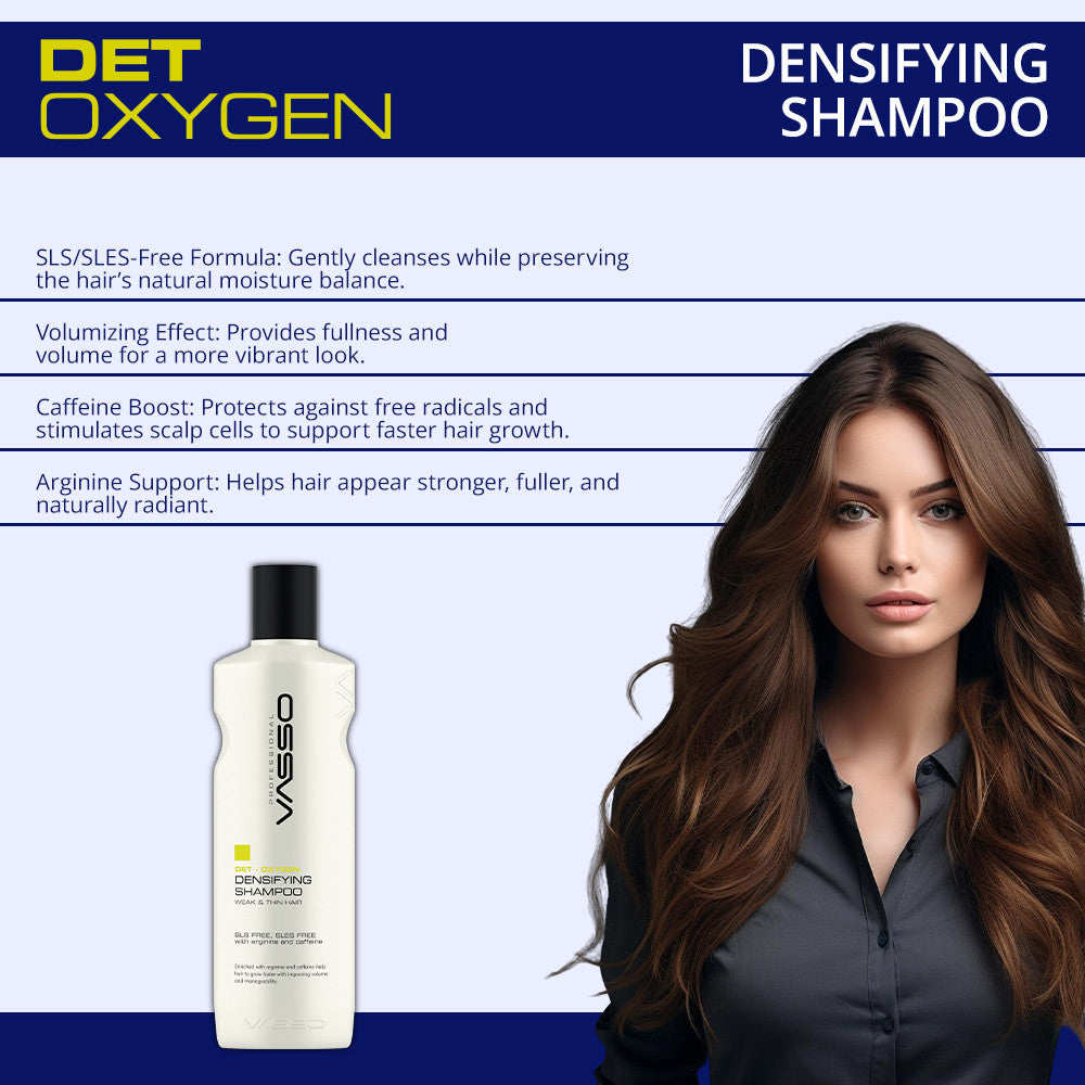 Vasso Det Oxygen Densifying Shampoo 9.3oz 270ml