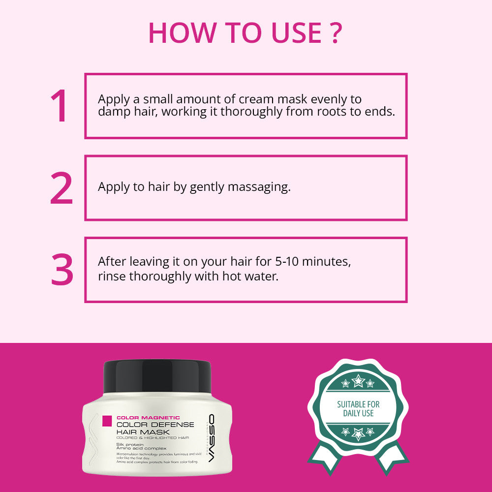 Vasso Color Magnetic Hair Mask 5.07oz (150ml)