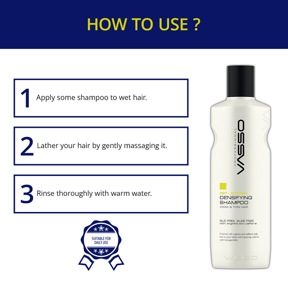 Vasso Det Oxygen Densifying Shampoo 9.3oz 270ml