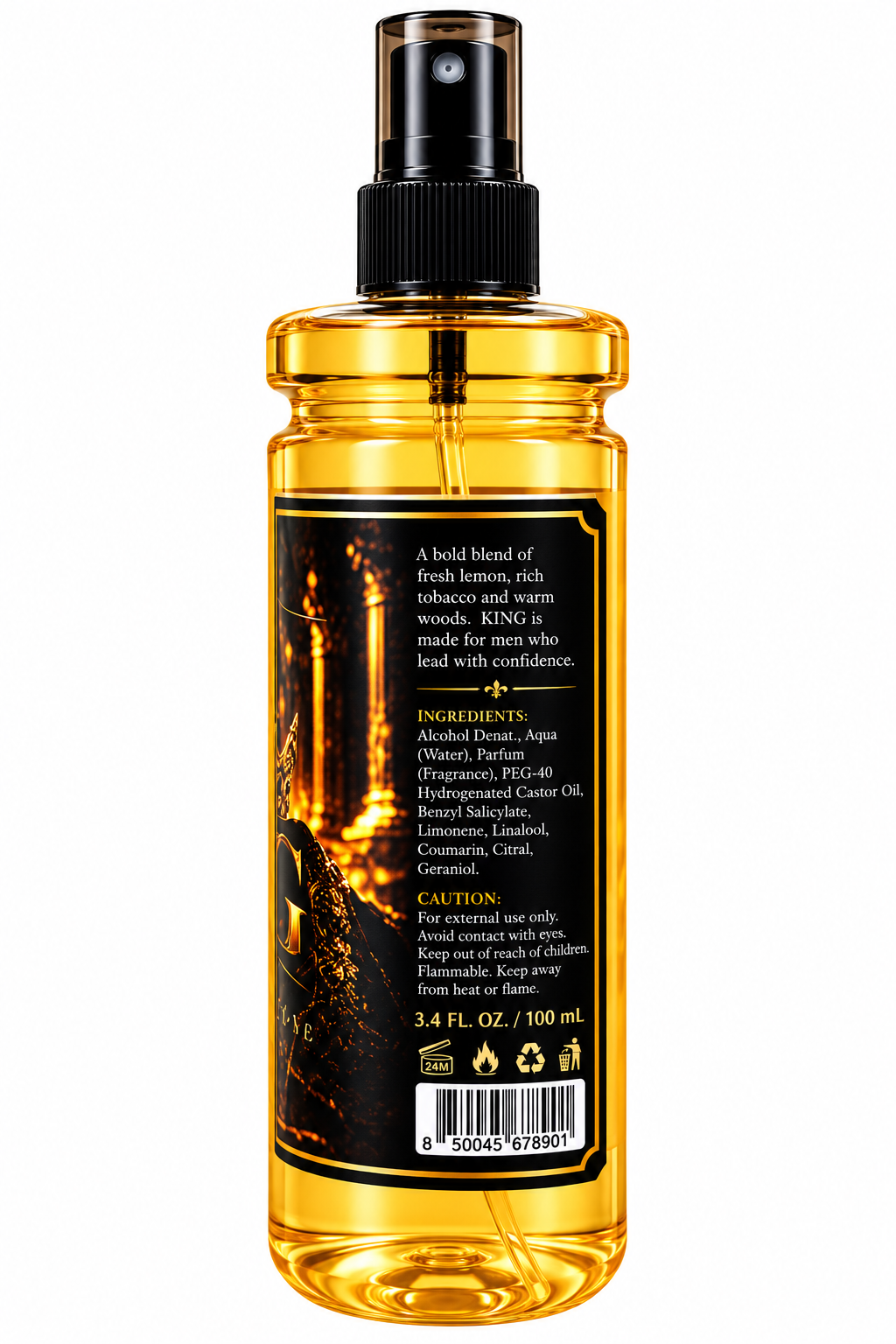 Title 2 Bux King Aftershave Cologne for Men – Fresh Masculine Fragrance – 12.5 fl oz / 370 mL