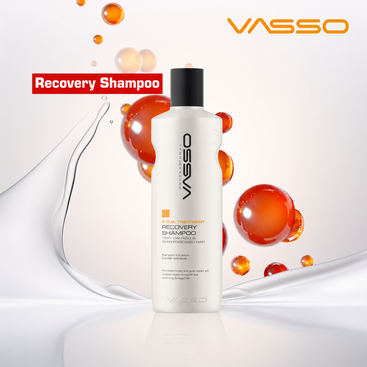 Vasso Sos Treatment Recovery Shampoo 9.13oz (270 ml)