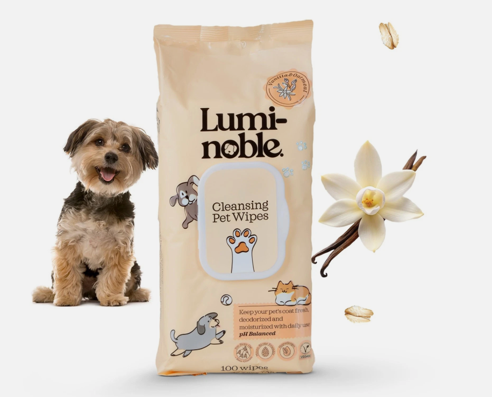LumiNoble Pet Cleansing Wipes - 100 Count