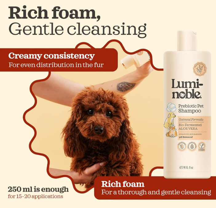 LumiNoble Prebiotic Pet Shampoo - 473 ml / 16 fl oz
