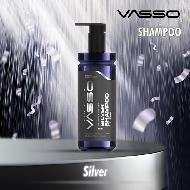 VASSO Silver Shade Hair Shampoo- Protein Keratin