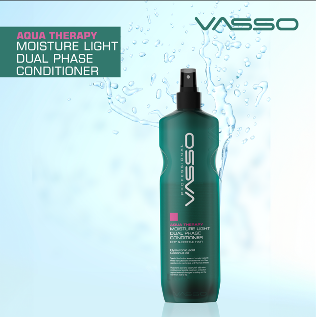 Vasso Aqua Therapy Moisture Light Dual Phase Conditioner 15.55 oz (460 ml)