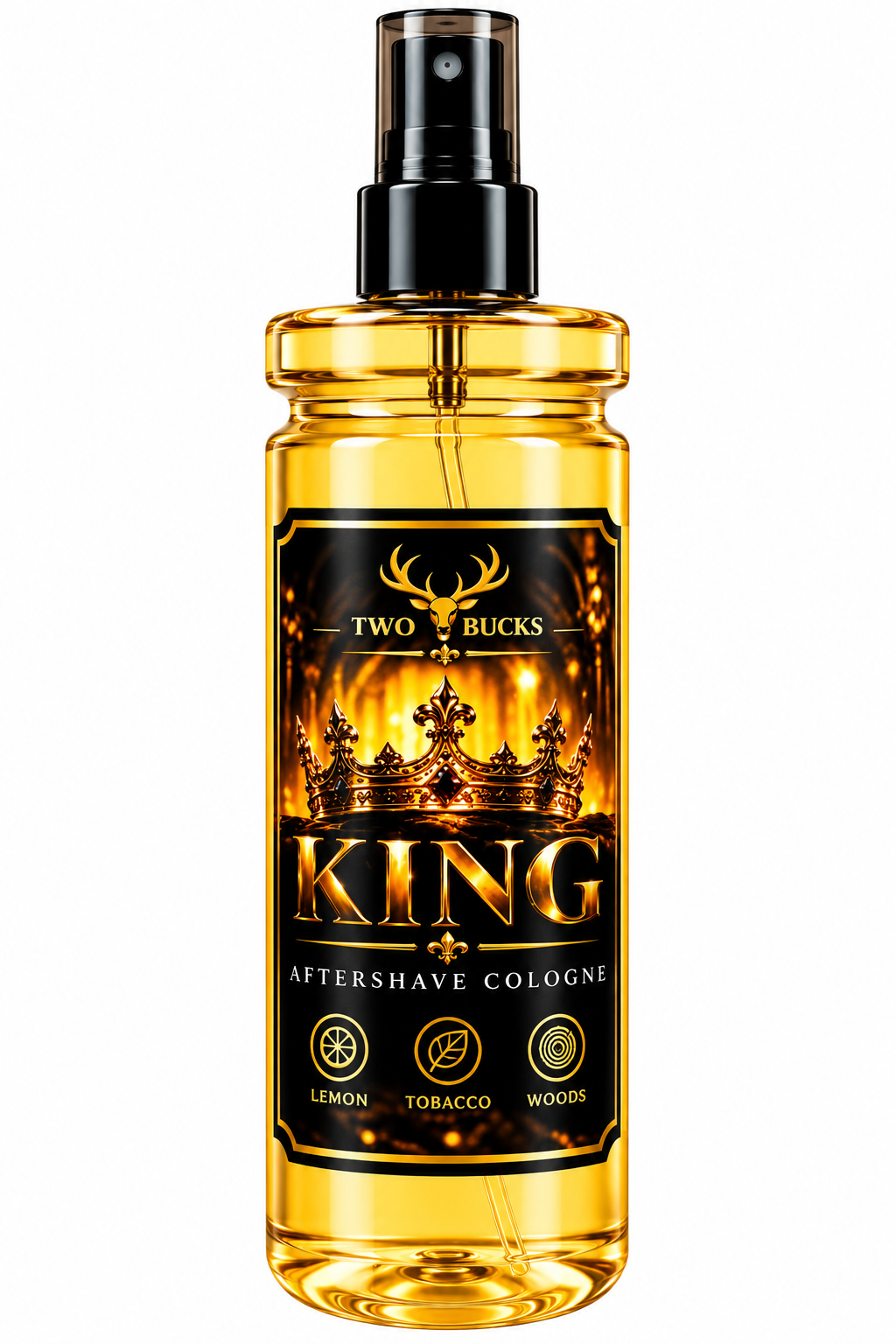 Title 2 Bux King Aftershave Cologne for Men – Fresh Masculine Fragrance – 12.5 fl oz / 370 mL