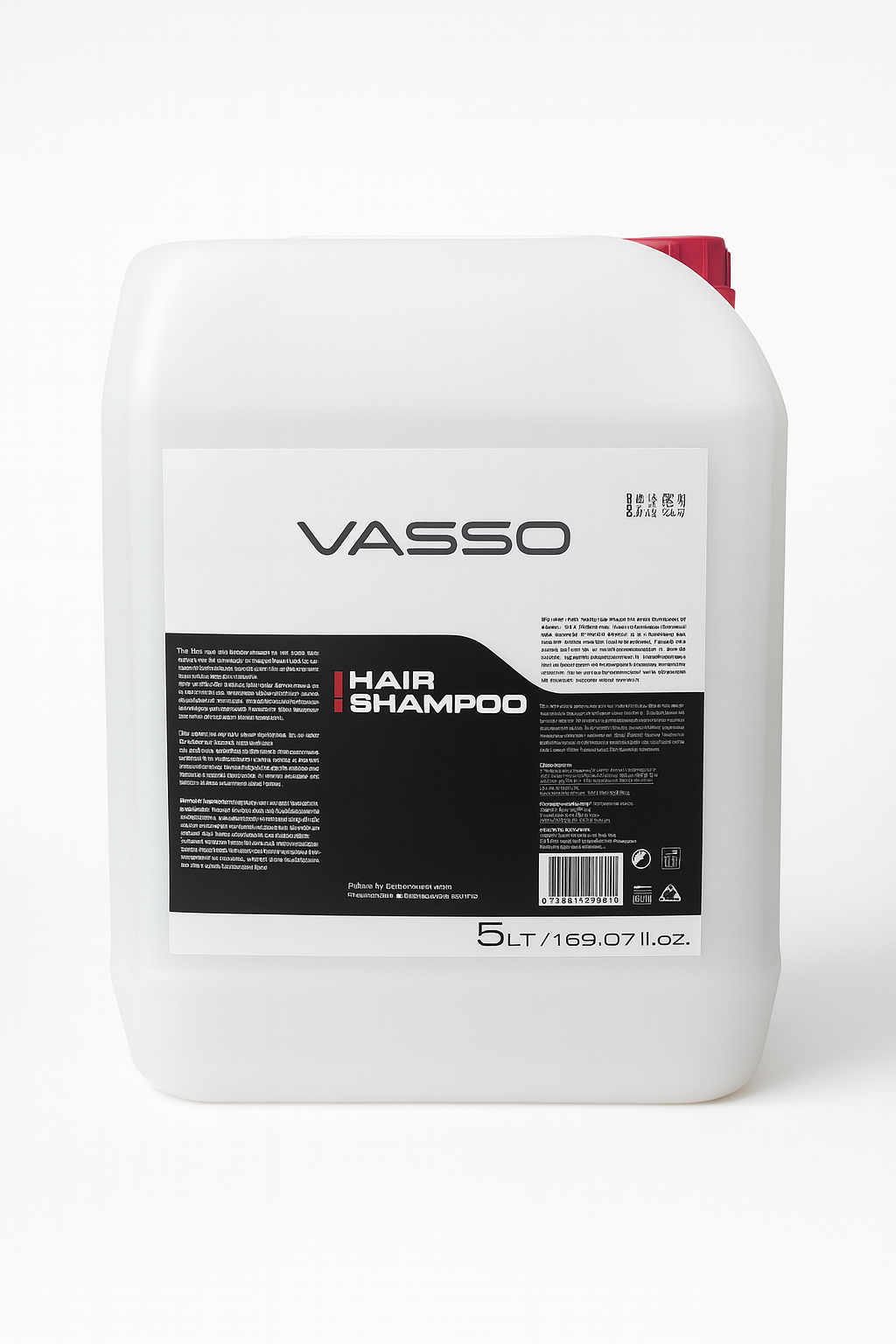 Vasso Hair Shampoo Daily Use for Dry Hair 1.32 Gallon (5 Liter)
