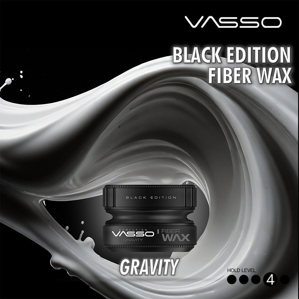 Vasso Styling Fiber Wax Black Edition Gravity 5.07oz (150ml)