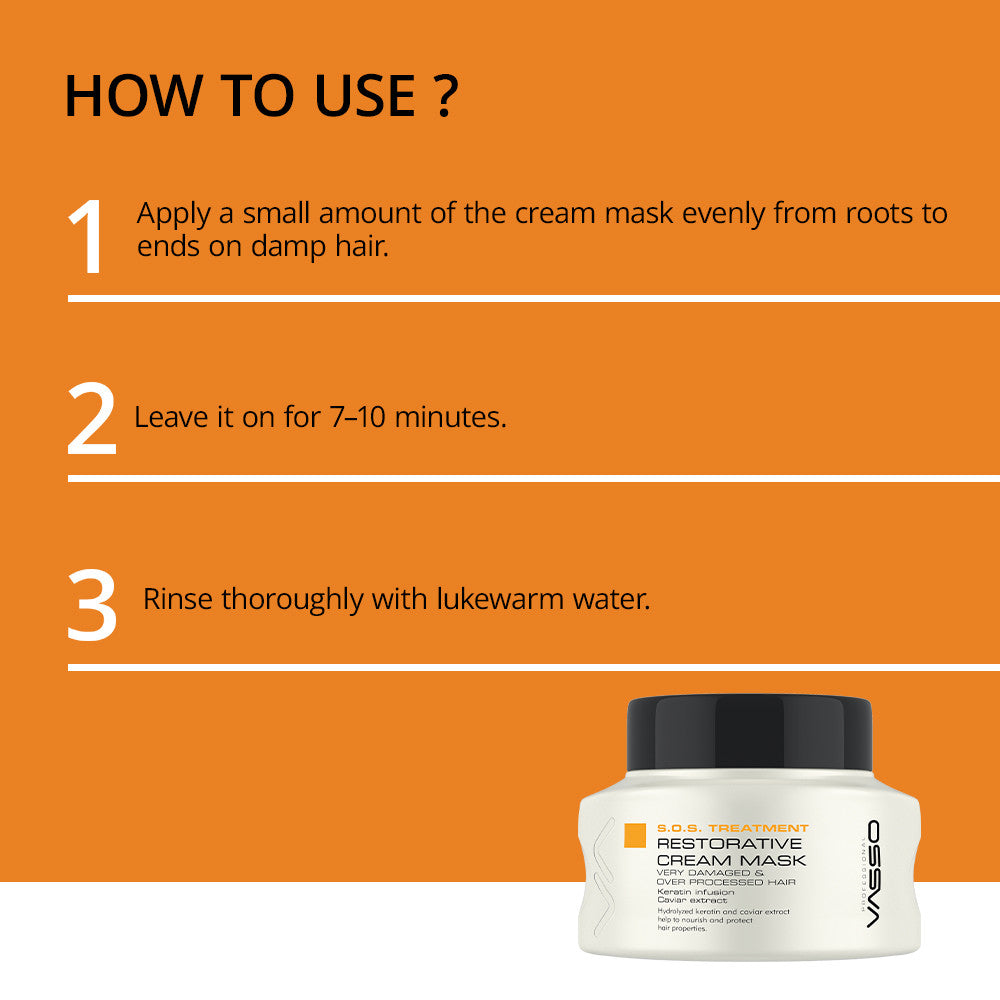 Vasso SOS Restorative Cream Mask 5.07oz (150ml)
