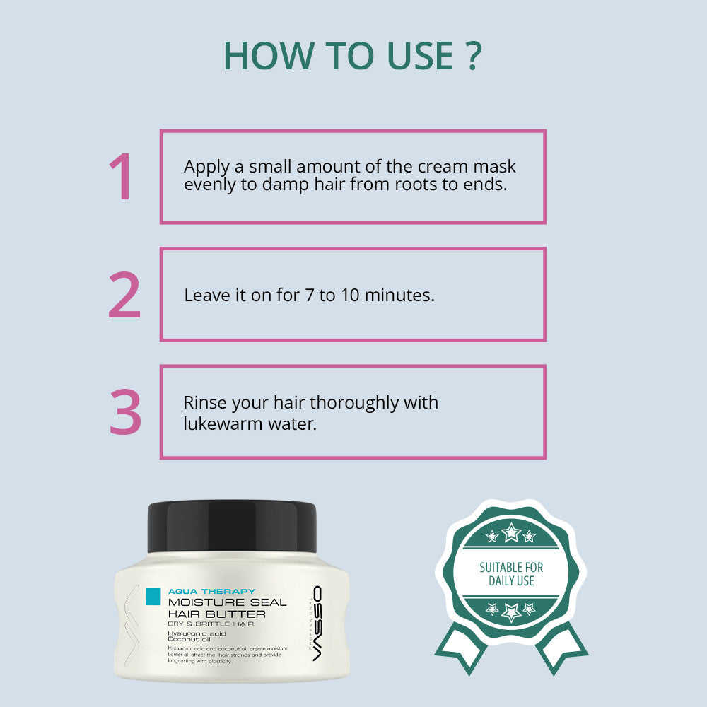 Vasso Aqua Therapy Moisture Seal Hair Butter 5.07oz (150 ml)