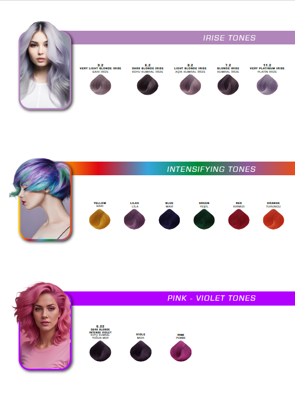 Vasso Genesis Professional Hair Color 70 Shade Collection