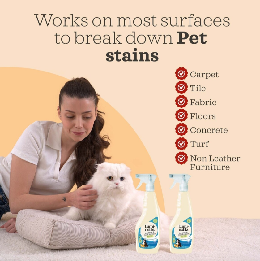 LumiNoble Pet Stain & Odor Removal - 400 ml / 13.5 fl oz