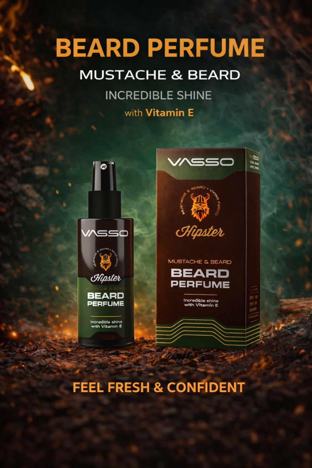 Vasso Men Mustache And Beard Cologne 2.53oz (75ml)