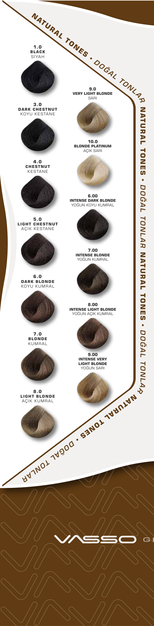 Vasso Professional Hair Color 3.4 oz
