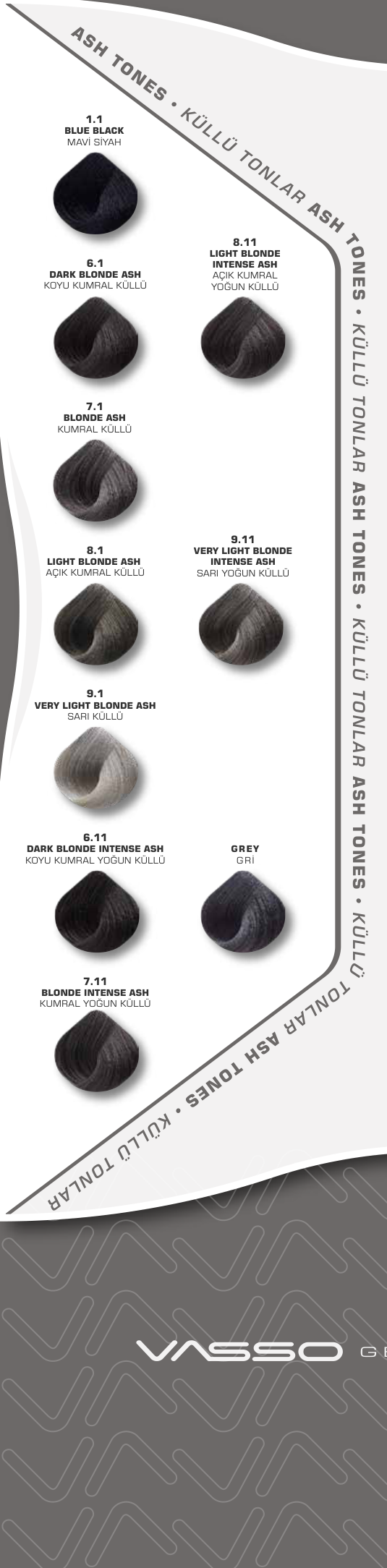 Vasso Professional Hair Color 3.4 oz