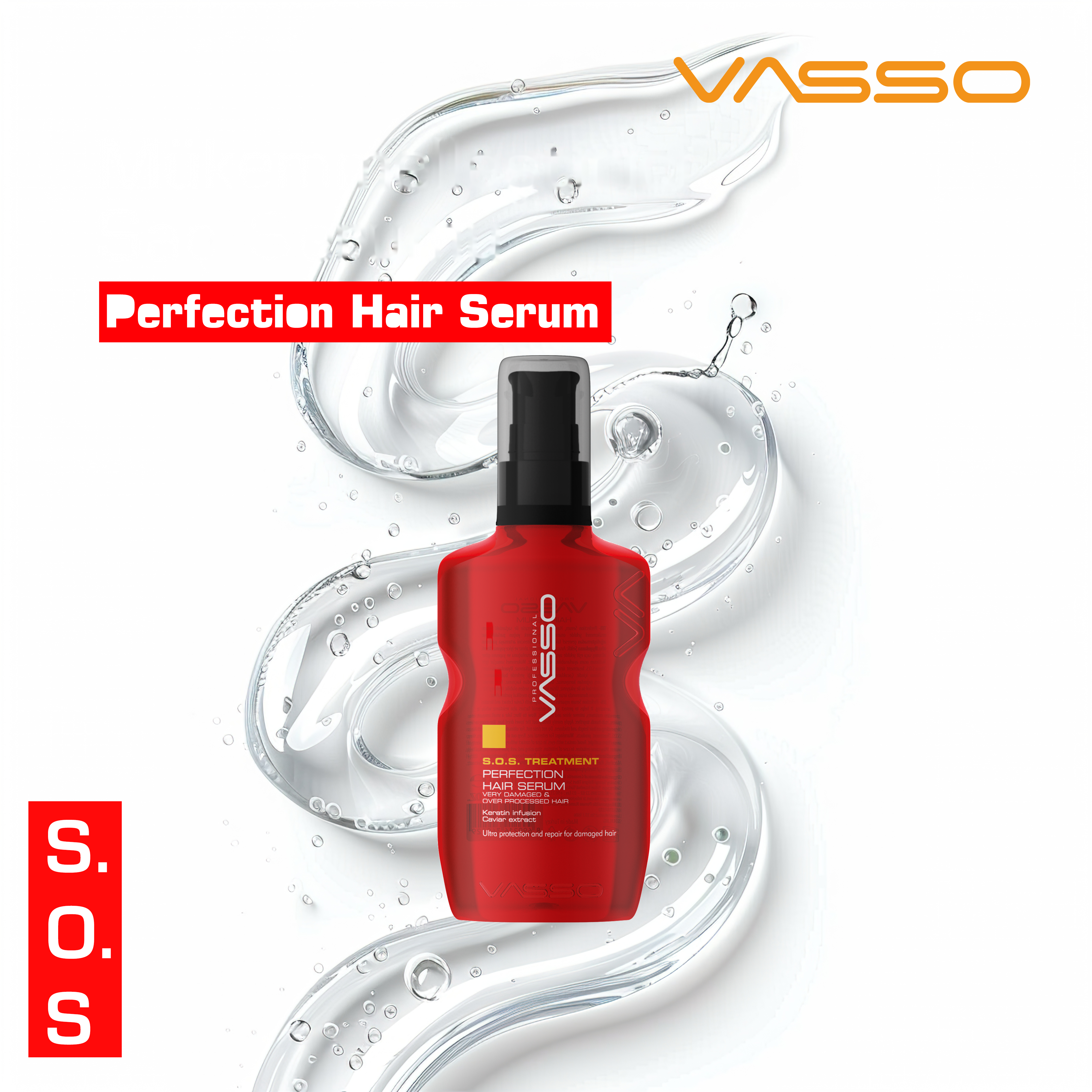 Vasso Sos Treatment Perfection Hair Serum 3.38oz (100 ml)